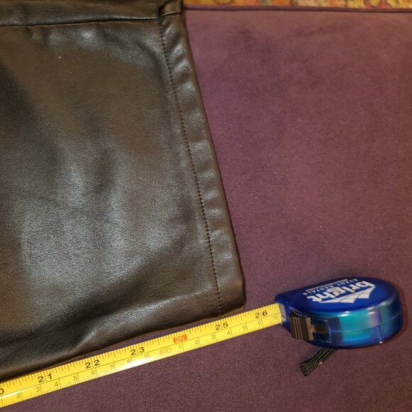 BAGATELLE COLLECTION Sz. XL Black Vegan Leather Pants! Club, Sexy Y2K Party - Picture 14 of 14